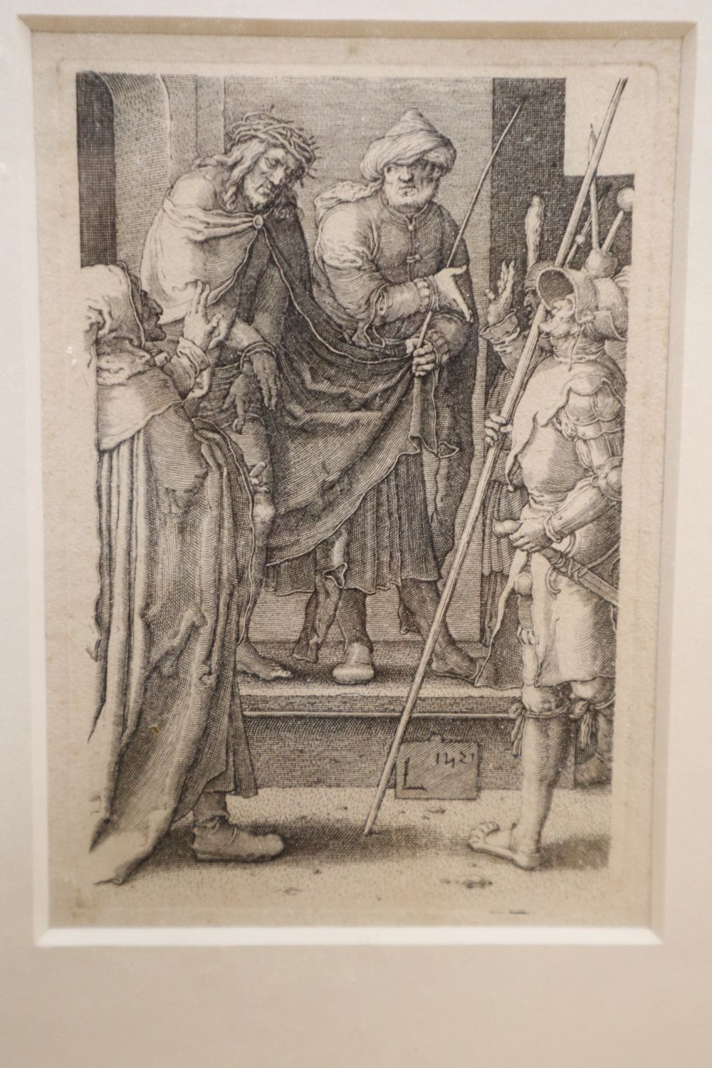 Lucas van Leyden (1494-1533), two engravings from The Small Passion and two small woodcut portraits from the Nuremberg Chronicle